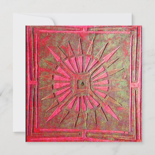 モーニングスター、明るい赤 案内状 (正面)