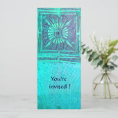 モーニングスター , 淡い青緑色と白色 招待状 (スタンド正面)