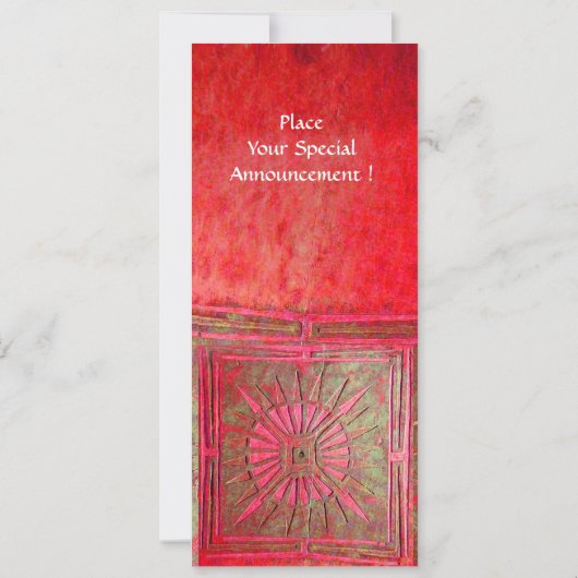 モーニングスター、真っ赤に輝く 招待状 (裏面)