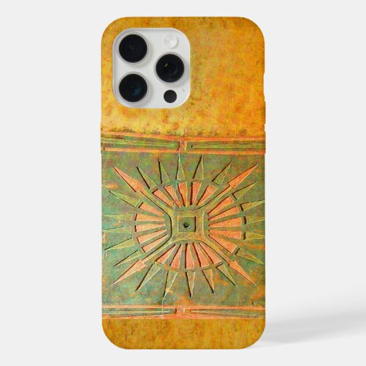 モーニングスター ,黄色,茶色,白色 iPhoneケース (裏面)