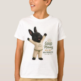 モーニングストレッチバニー スティッカー Tシャツ