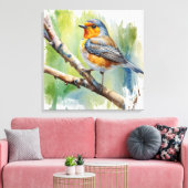 モーニングソングロビ絵を描ズウォールアート キャンバスプリント (インサイチュ (リビング))