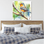 モーニングソングロビ絵を描ズウォールアート キャンバスプリント (インサイチュ (寝室))