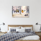 モーニングティール キャンバスプリント (インサイチュ (寝室))