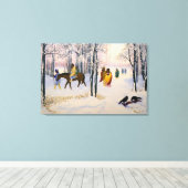 モーニングティール キャンバスプリント (インサイチュ (ウッドフロア))