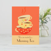 モーニングティーレトロティーカップパーティー 招待状 (スタンド正面)