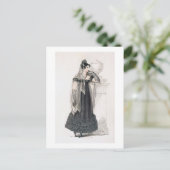 モーニングドレス、ファッションプレートAckermann's Rep ポストカード (スタンド正面)