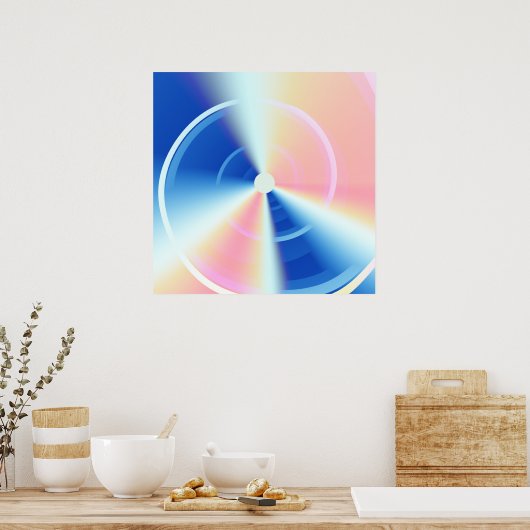 モーニングドーンサイケデリック催眠スワール ポスター (キッチン)