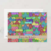 モーニングハウスニューホームパーソナライズされた 案内ポストカード (正面/裏面)