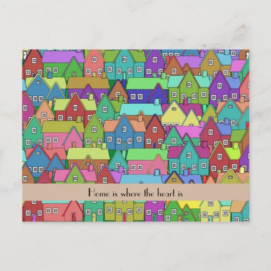 モーニングハウスニューホームパーソナライズされた 案内ポストカード (正面)