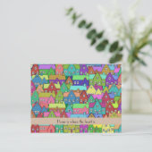 モーニングハウスニューホームパーソナライズされた 案内ポストカード (スタンド正面)