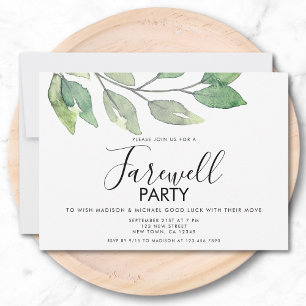 モーニングハウスフェアウェルパーティの招待状 招待状