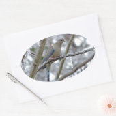 モーニングハト 楕円形シール (封筒)