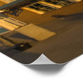 モーニングバイクもしくは自転車に乗る人 ポスター (角)