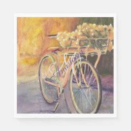 モーニングバイクライドモノグラムパーティー スタンダードランチョンナプキン