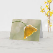 モーニングバターカップハッピーバースデーグリーティングカード カード (黄色い花)