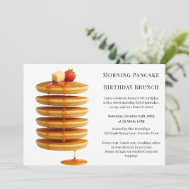 モーニングパンケーキ誕生日ブランチ | コージーウィークエンド 招待状