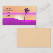 モーニングパーム – 島 名刺 (正面/裏面)