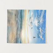 モーニングビーチシーグル タペストリー (正面(横))