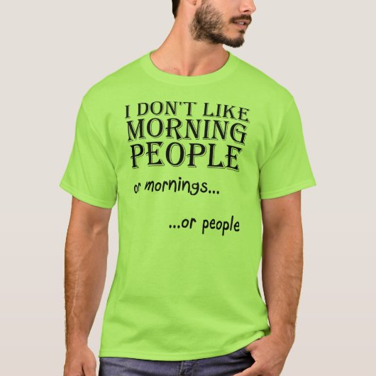 モーニングピープルTシャツ Tシャツ (正面)
