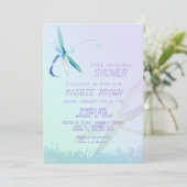 モーニングフィールドドラゴンフライブルーブライダルシャワー 招待状 (スタンド正面)