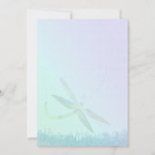 モーニングフィールドドラゴンフライブルーブライダルシャワー 招待状 (裏面)