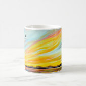 モーニングフェリー絵画ビュー コーヒーマグカップ (中央)