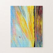 モーニングフェリー絵画ビュー ジグソーパズル (縦)