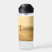モーニングフォグ金ゴールドレイヤ日の出ホーム引用文 ウォーターボトル (背面)