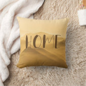 モーニングフォグ金ゴールドレイヤ日の出ホーム引用文 クッション (ブランケット)