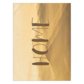 モーニングフォグ金ゴールドレイヤ日の出ホーム引用文 テーブルクロス (正面)