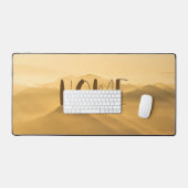 モーニングフォグ金ゴールドレイヤ日の出ホーム引用文 デスクマット (キーボード&マウス)