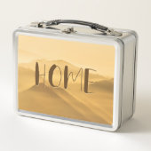 モーニングフォグ金ゴールドレイヤ日の出ホーム引用文 メタルランチボックス (正面)