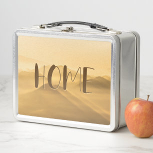 モーニングフォグ金ゴールドレイヤ日の出ホーム引用文 メタルランチボックス