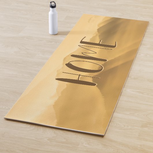 モーニングフォグ金ゴールドレイヤ日の出ホーム引用文 ヨガマット (インサイチュ)