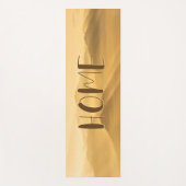 モーニングフォグ金ゴールドレイヤ日の出ホーム引用文 ヨガマット (正面)