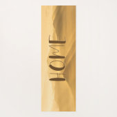 モーニングフォグ金ゴールドレイヤ日の出ホーム引用文 ヨガマット (裏面)