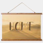 モーニングフォグ金ゴールドレイヤ日の出ホーム引用文 吊り下げ型タペストリー (正面)