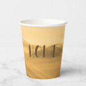 モーニングフォグ金ゴールドレイヤ日の出ホーム引用文 紙コップ (裏面)