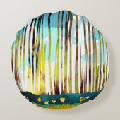 モーニングフォレスト装飾用クッション ラウンドクッション (裏面)