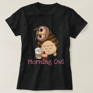 モーニングフクロウTシャツ Tシャツ