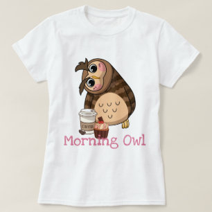モーニングフクロウTシャツ Tシャツ