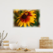 モーニングフラワー油プリント ポスター (キッチン)