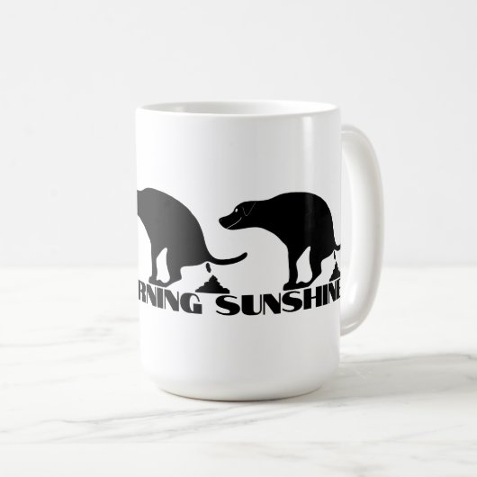 モーニングブリューサンシャイン&ウンチ犬 コーヒーマグカップ (正面右)