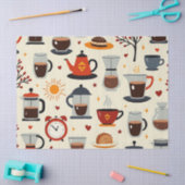 モーニングブリュー：ライズ&シャインコーヒーティッシュペーパー 薄葉紙 (クラフト)