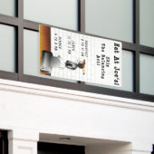 モーニングブレックファーストフード 横断幕 (ビルの外側)