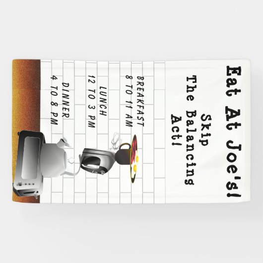 モーニングブレックファーストフード 横断幕 (横)