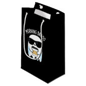 モーニングブロおもしろい幽霊コーヒープンダークBG スモールペーパーバッグ (正面アングル)