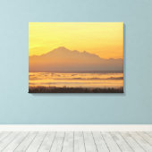 モーニングマウンテン魔法。 キャンバスプリント (インサイチュ (ウッドフロア))