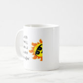 モーニングマグ - 目を覚ましてコーヒーの香りを嗅いで コーヒーマグカップ (正面左)